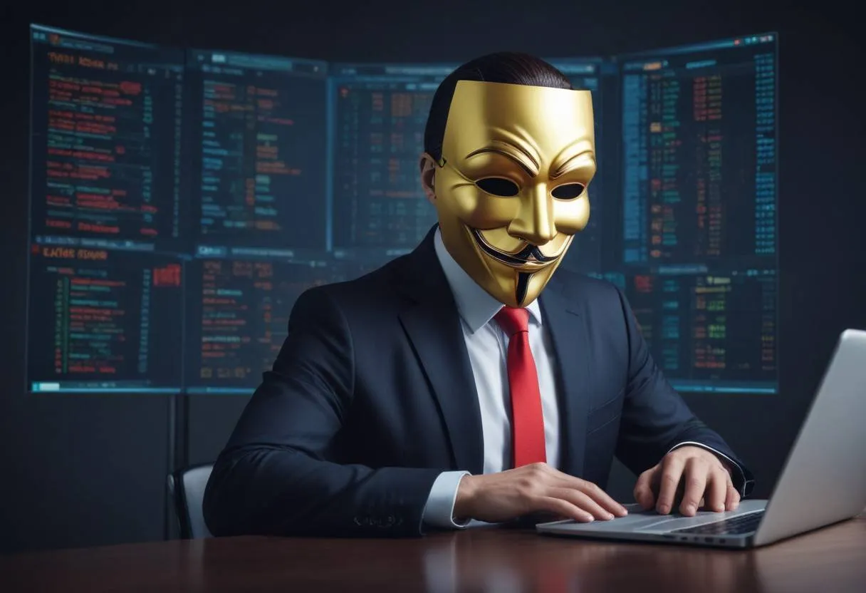 pikaso_texttoimage_-Investment-Scams-scammer-maskbackground-bar-chat